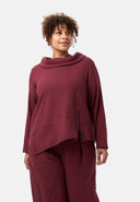 'Vigna' tunic – structured cotton-stretch & refined cut
