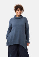 'Vella' Strickpullover – Weicher Baumwollmix mit Wollanteil & Rollkragen