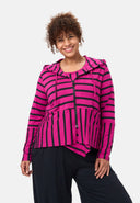 'Sienna' jacket - viscose-stretch, mixed stripes
