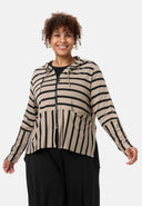 'Sienna' jacket - viscose-stretch, mixed stripes