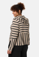 'Sienna' jacket - viscose-stretch, mixed stripes