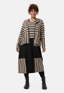 'Sienna' dress - striped look, elegant-chic