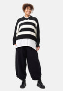 'Vella' knit sweater - casual oversized look with wool content