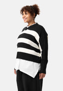 'Vella' knit sweater - casual oversized look with wool content