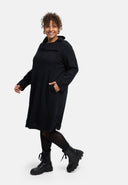 'Lova' dress - cotton stretch, textured pattern