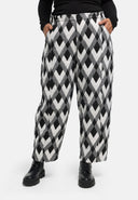 'Larissa' trousers - graphic pattern, wide cut