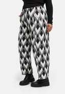 'Larissa' trousers - graphic pattern, wide cut