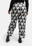 'Larissa' trousers - graphic pattern, wide cut