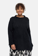 'Lova' tunic - cotton stretch, textured pattern