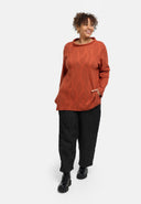'Lova' tunic - cotton stretch, textured pattern