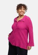 'Marella' Bluse – Baumwollmix, Strukturstoff