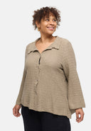 'Marella' Bluse – Baumwollmix, Strukturstoff