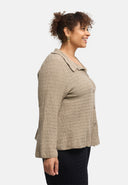'Marella' Bluse – Baumwollmix, Strukturstoff