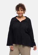 'Marella' Bluse – Baumwollmix, Strukturstoff