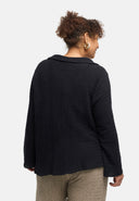 'Marella' Bluse – Baumwollmix, Strukturstoff