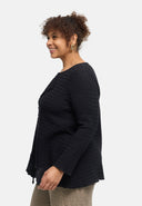 'Marella' tunic – cotton blend, asymmetric hem