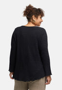 'Marella' tunic – cotton blend, asymmetric hem