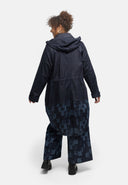 'Nila' coat – dark denim, hood