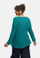 'Marella' tunic – cotton blend, asymmetric hem
