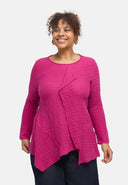 'Marella' tunic – cotton blend, asymmetric hem