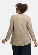 'Marella' tunic – cotton blend, asymmetric hem