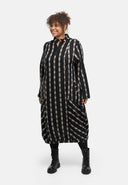 'Karena' dress - cotton stretch, striped look