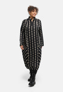 'Karena' dress - cotton stretch, striped look