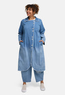 'Sky' Mantel – Premium Denim, Ombre-Waschung & Stretch