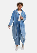 'Sky' Mantel – Premium Denim, Ombre-Waschung & Stretch