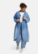 'Sky' Mantel – Premium Denim, Ombre-Waschung & Stretch